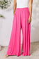 Double Take Full Size Smocked Wide Waistband Wide Leg Pants