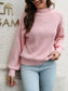 Dropped Shoulder Rib-Knit Sweater