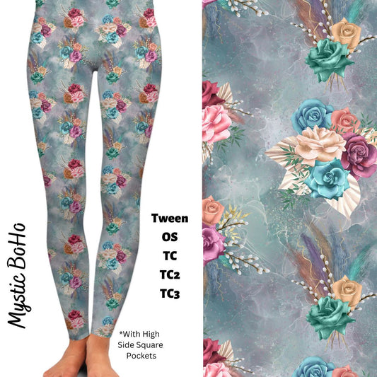 BoHo Floral - Leggings with Pockets