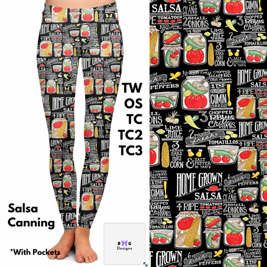 Salsa Canning - Leggings with Pockets