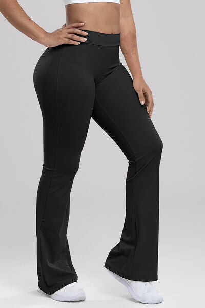 Ruched High Waist Bootcut Active Pants